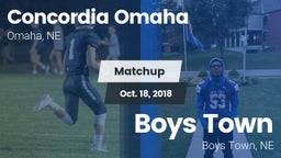 Matchup: Concordia vs. Boys Town  2018