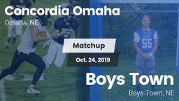 Matchup: Concordia vs. Boys Town  2019