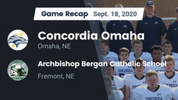 Recap: Concordia Omaha vs. Archbishop Bergan Catholic School 2020