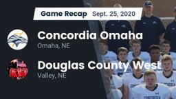 Recap: Concordia Omaha vs. Douglas County West  2020