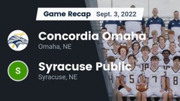 Recap: Concordia Omaha vs. Syracuse Public  2022