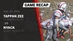 Recap: Tappan Zee  vs. Nyack  2016