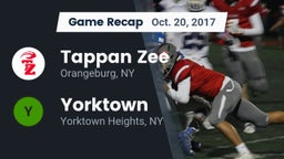 Recap: Tappan Zee  vs. Yorktown  2017