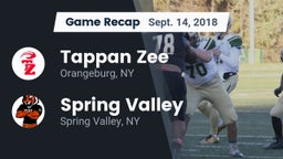 Recap: Tappan Zee  vs. Spring Valley  2018