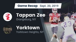 Recap: Tappan Zee  vs. Yorktown  2019