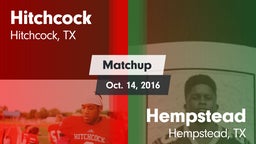 Matchup: Hitchcock vs. Hempstead  2016