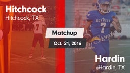 Matchup: Hitchcock vs. Hardin  2016