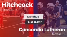 Matchup: Hitchcock vs. Concordia Lutheran  2017