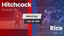 Matchup: Hitchcock vs. Rice  2018
