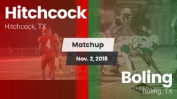 Matchup: Hitchcock vs. Boling  2018