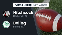 Recap: Hitchcock  vs. Boling  2018