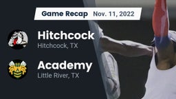 Recap: Hitchcock  vs. Academy  2022