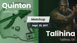 Matchup: Quinton vs. Talihina  2017