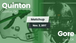 Matchup: Quinton vs. Gore  2017