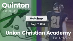 Matchup: Quinton vs. Union Christian Academy  2018