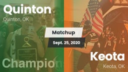 Matchup: Quinton vs. Keota  2020