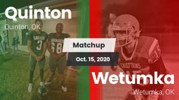 Matchup: Quinton vs. Wetumka  2020