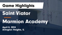 Saint Viator  vs Marmion Academy  Game Highlights - April 8, 2024