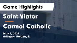 Saint Viator  vs Carmel Catholic  Game Highlights - May 7, 2024