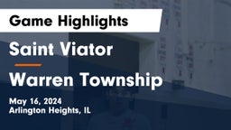 Saint Viator  vs Warren Township  Game Highlights - May 16, 2024