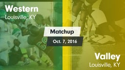 Matchup: Western vs. Valley  2016