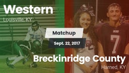 Matchup: Western vs. Breckinridge County  2017