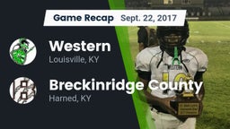 Recap: Western  vs. Breckinridge County  2017