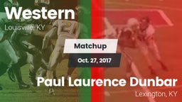 Matchup: Western vs. Paul Laurence Dunbar  2017