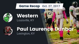 Recap: Western  vs. Paul Laurence Dunbar  2017