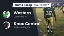 Recap: Western  vs. Knox Central  2017