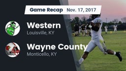 Recap: Western  vs. Wayne County  2017