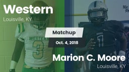 Matchup: Western vs. Marion C. Moore  2018
