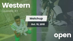 Matchup: Western vs. open 2018