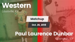 Matchup: Western vs. Paul Laurence Dunbar  2018