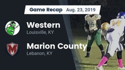 Recap: Western  vs. Marion County  2019