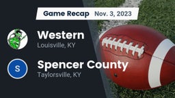 Recap: Western  vs. Spencer County  2023