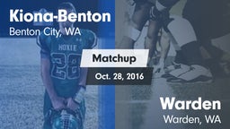 Matchup: Kiona-Benton vs. Warden  2016