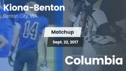 Matchup: Kiona-Benton vs. Columbia  2017