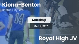 Matchup: Kiona-Benton vs. Royal High JV 2017