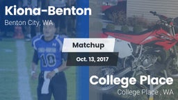 Matchup: Kiona-Benton vs. College Place   2017
