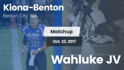 Matchup: Kiona-Benton vs. Wahluke JV 2017