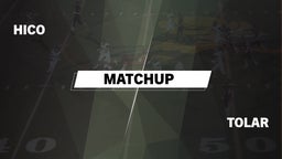 Matchup: Hico vs. Tolar  2016