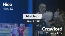 Matchup: Hico vs. Crawford  2016