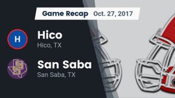 Recap: Hico  vs. San Saba  2017