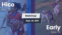 Matchup: Hico vs. Early  2018
