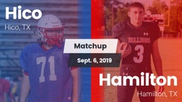 Matchup: Hico vs. Hamilton  2019