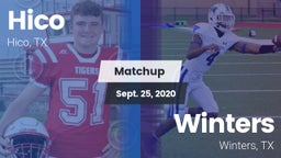 Matchup: Hico vs. Winters  2020