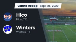 Recap: Hico  vs. Winters  2020