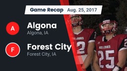 Recap: Algona  vs. Forest City  2017