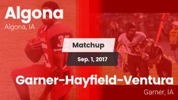 Matchup: Algona vs. Garner-Hayfield-Ventura  2017